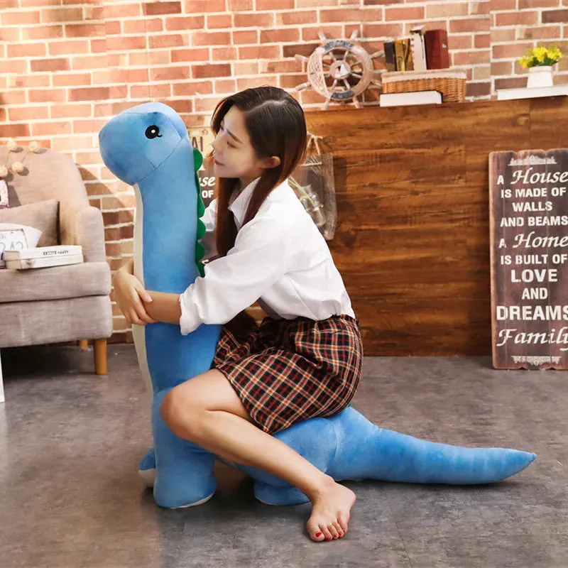 2020 new 35/60cm Cartoon dinosaur Long neck Plush Toy soft animal Stuffed doll High quality Kawaii christmas gift for children