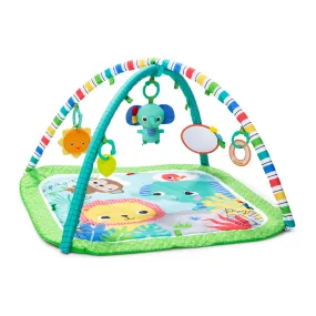 Bright Starts Wild Wiggles Baby Activity Gym & Machine-Washable Play Mat, Green