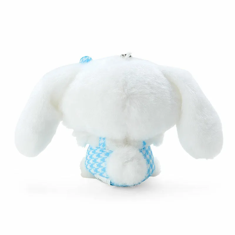 Cinnamoroll Plush Mascot Keychain (Floral Houndstooth Series)