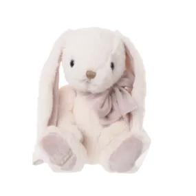 CREAM PLUSH BUNNY WITH BOW