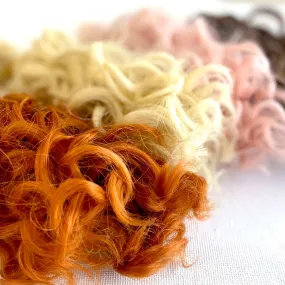 Curly hair wefts for Doll hair 15 x 100cm