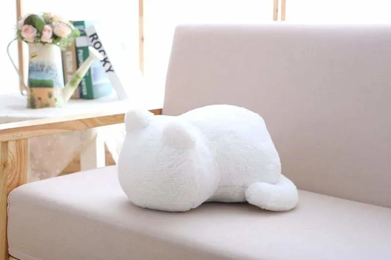 Cute cat fluffy pillow