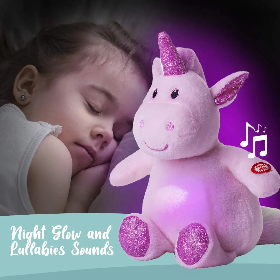 Dazmers Light up Soft Plush Unicorn Toy - LED Stuffed Animals with Colorful Night Lights