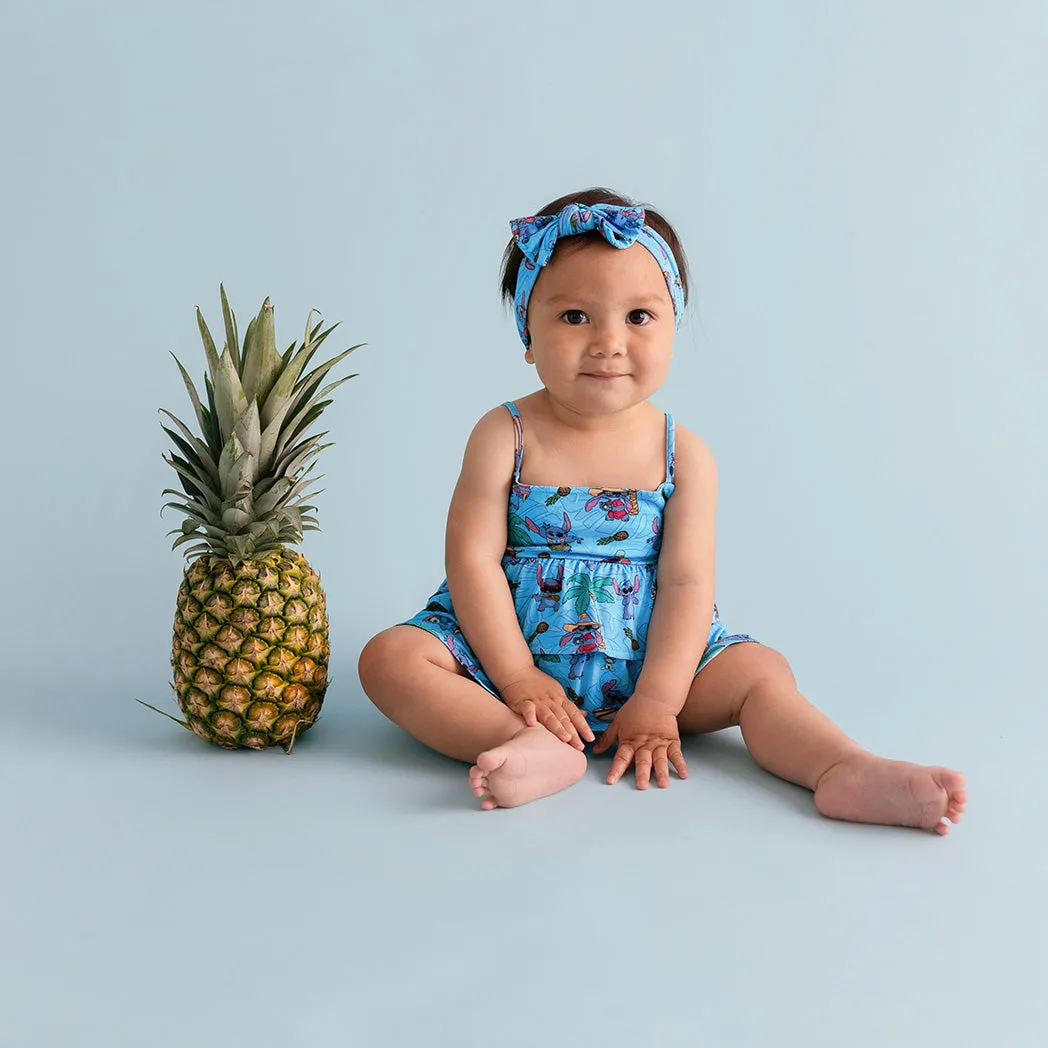 Disney Tropical Stitch Ruffled Bubble Romper