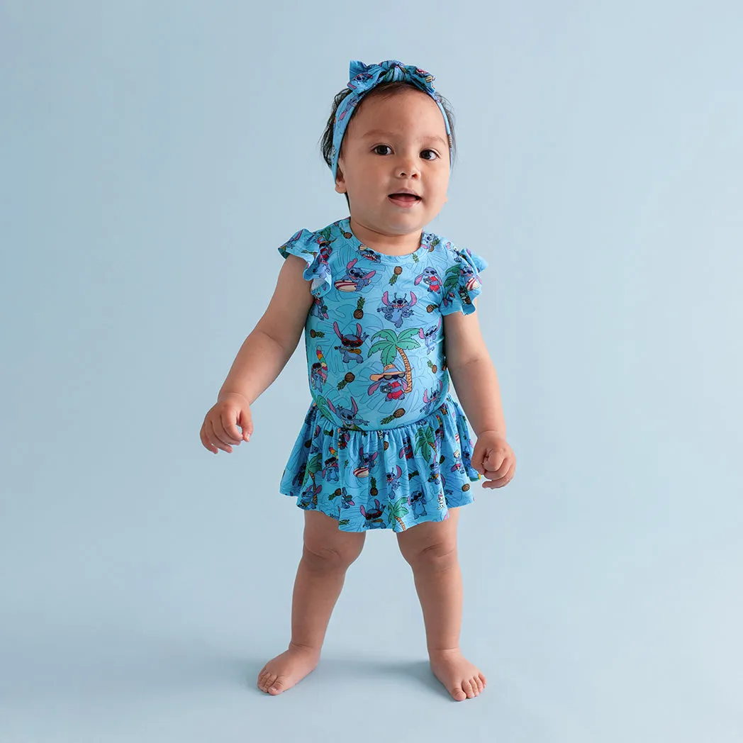 Disney Tropical Stitch Twirl Skirt Bodysuit Dress