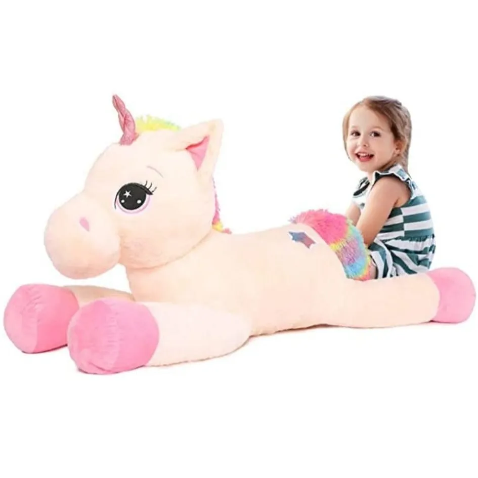 Giant Unicorn Stuffed Animal Toy, 23.6/32/43 Inches