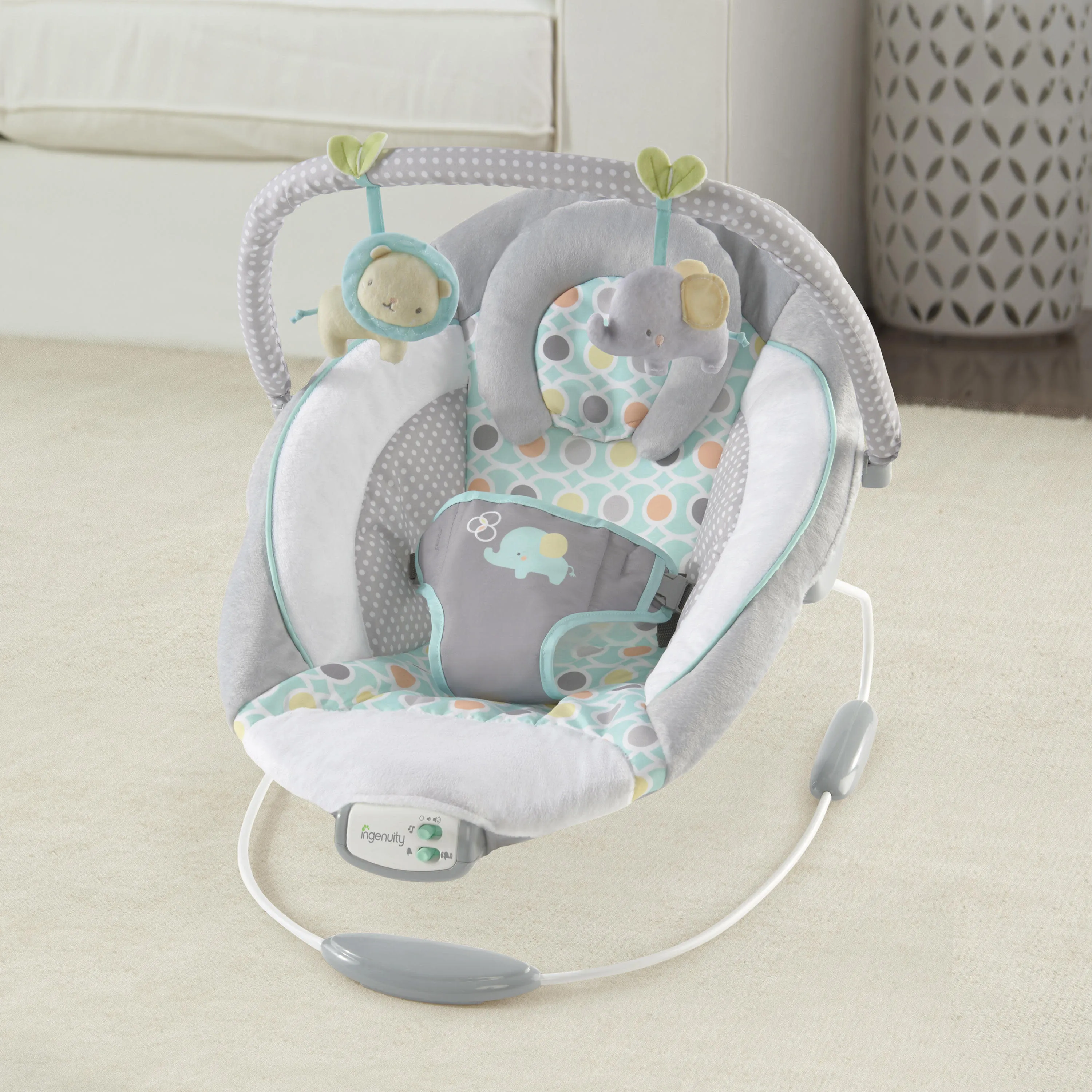 Ingenuity Soothing Baby Bouncer with Vibrating Infant Seat, Morrison