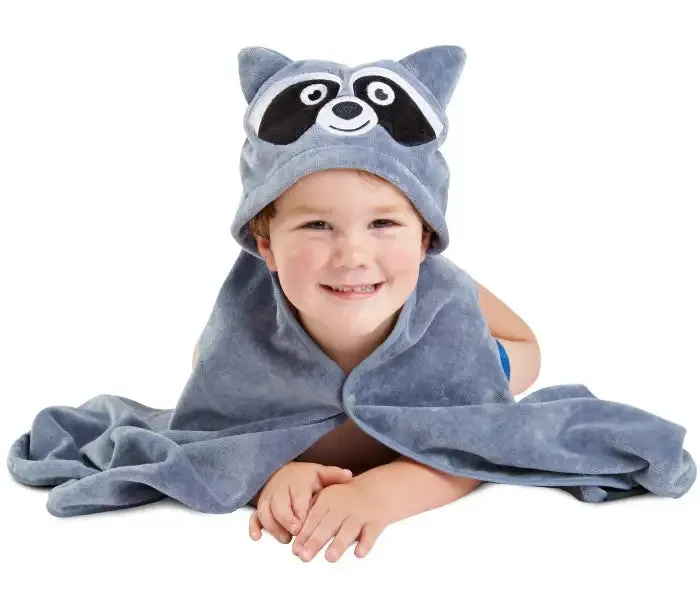 Mum2Mum KIDDIE TOWEL - Grey Raccoon