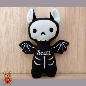 Personalised embroidery Plush Soft Toy Haloween Bat - Custom Gifts For Children