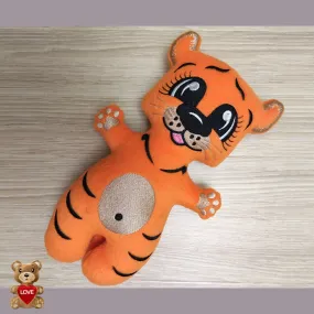 Personalised embroidery Plush Soft Toy Tiger -Custom Gifts For Children