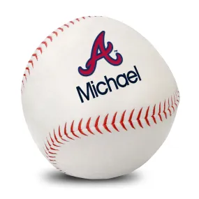 Personalized Atlanta Braves Plush Baseball