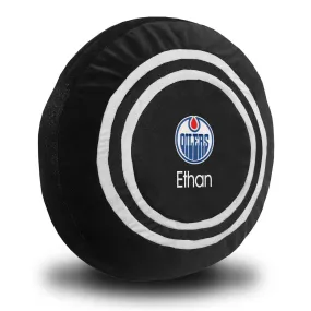 Personalized Edmonton Oilers Plush Hockey Puck