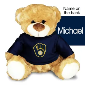 Personalized Milwaukee Brewers 10" Plush Bear