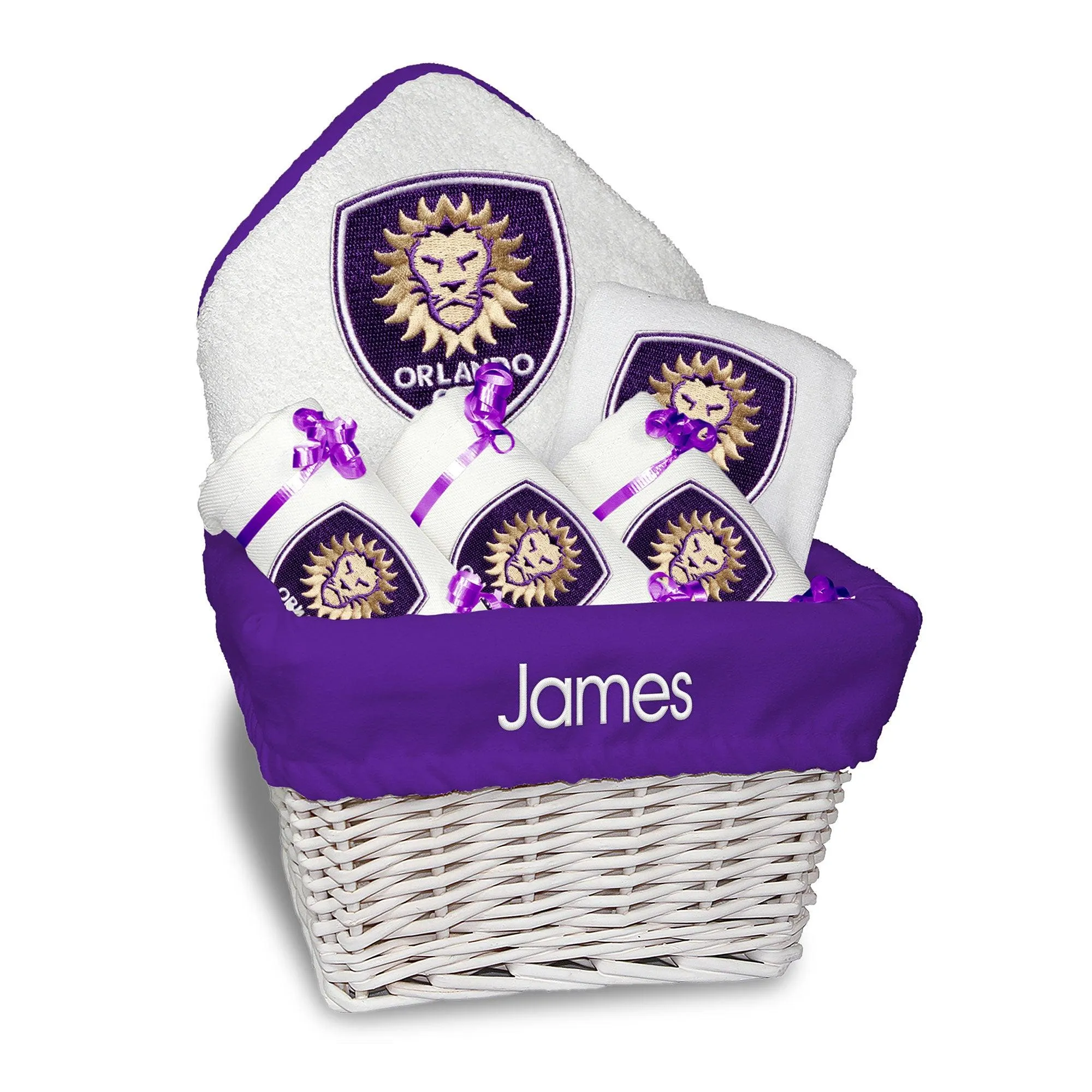 Personalized Orlando City Medium Basket - 6 Items