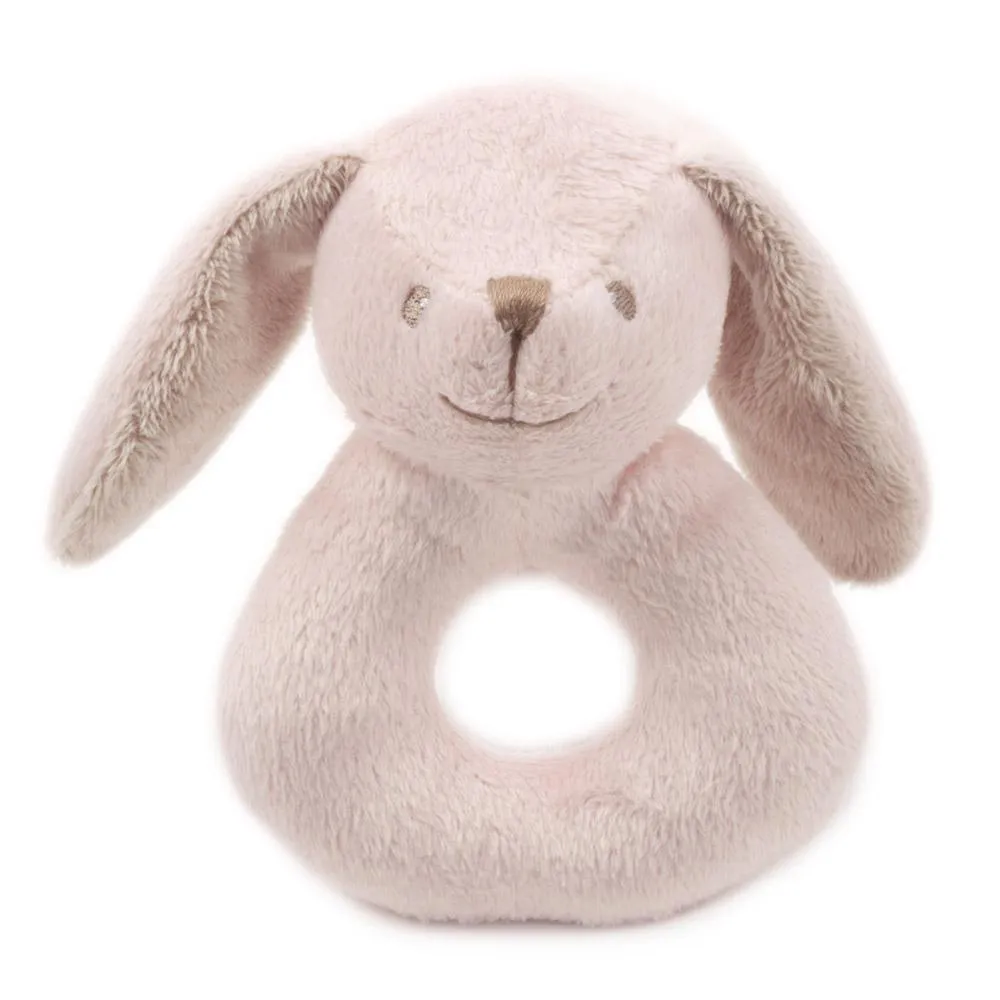 Pink Bunny Plush Rattle