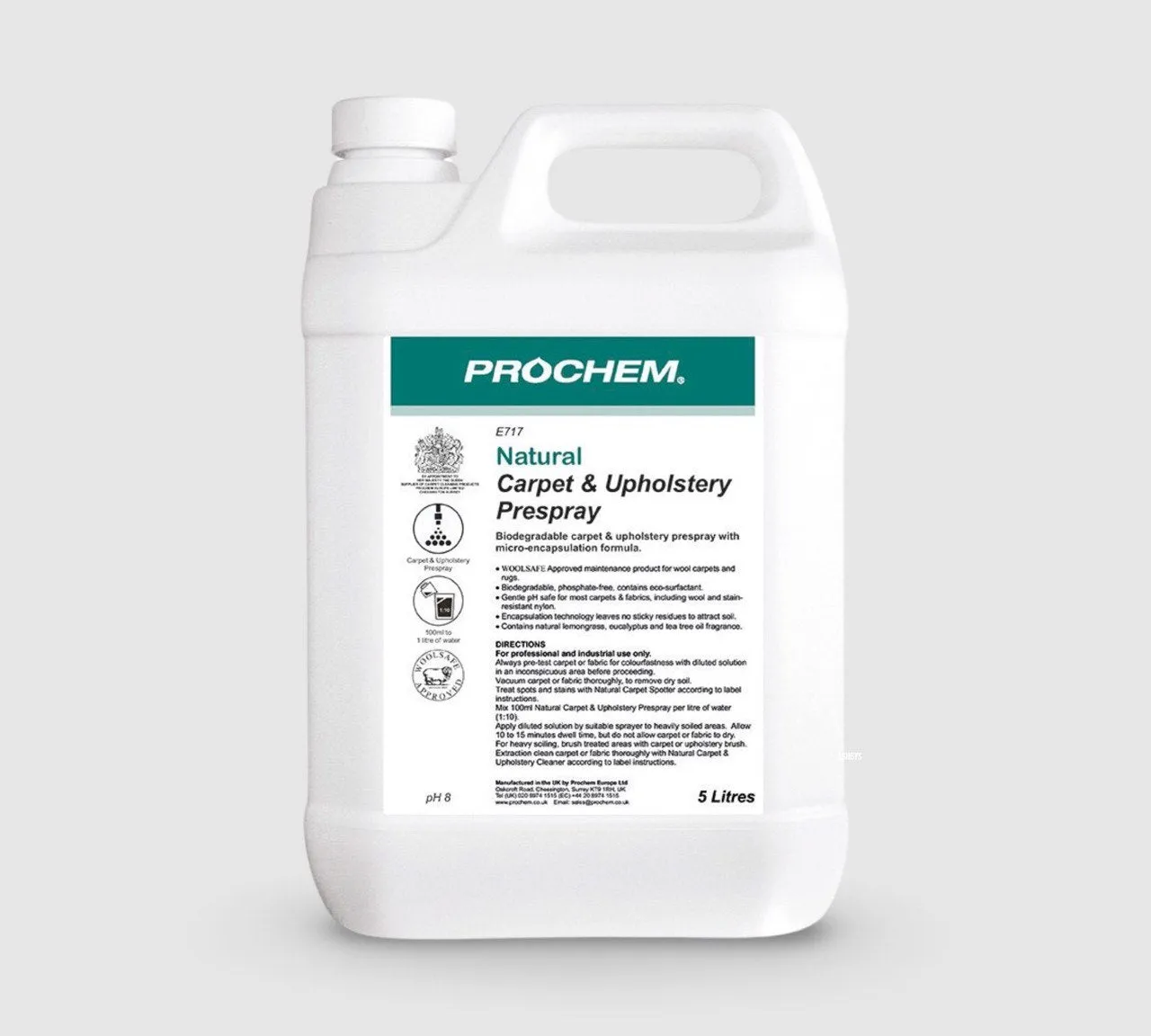 Prochem Natural Carpet & Upholstery Prespray E717 5 Ltr