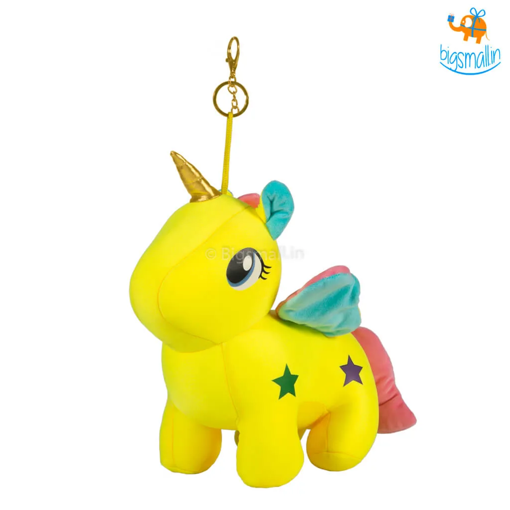 Unicorn Plush Toy with Clasp Holder